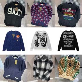 Louis Vuitton LV Gucci Balenciagar Loewe Spring new wool coat men's and women's cardigan sweater-2527  