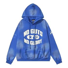 Hellstar 2025 new autumn and winter washed old printed hooded sweatshirt for men and women-2541  